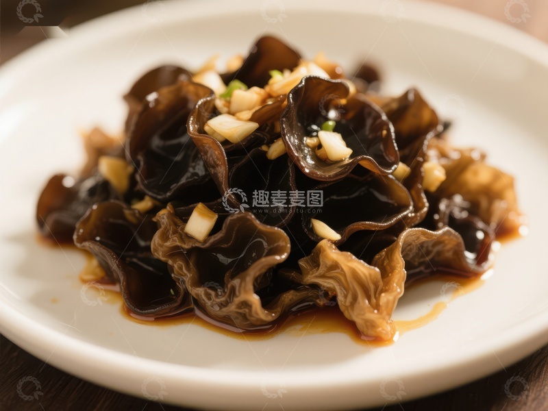 高清大图下载【趣麦麦图】凉拌黑木耳，美味家常菜