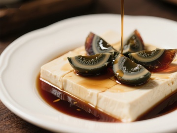 皮蛋豆腐配酱油，经典中式凉菜