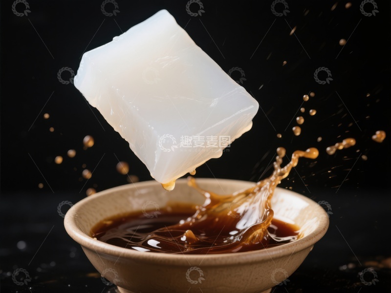 高清大图下载【趣麦麦图】方块糖落入咖啡溅起瞬间