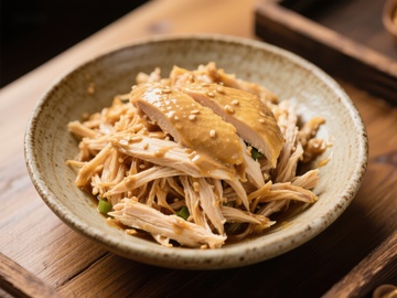 美味鸡肉丝配芝麻酱