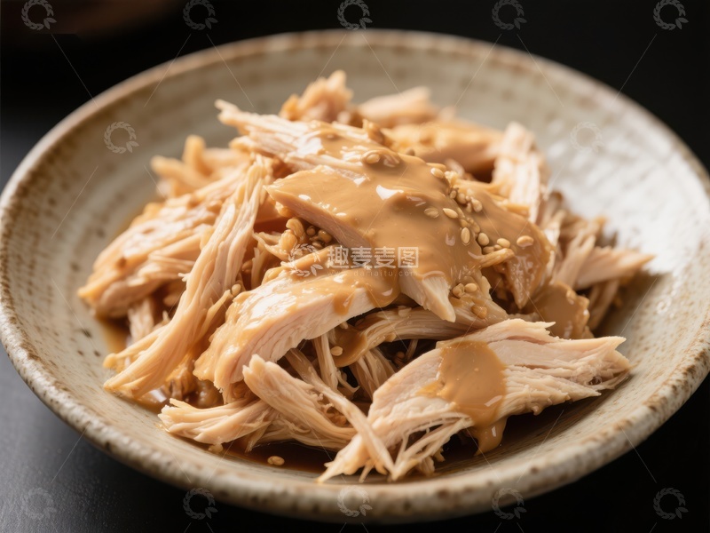 高清大图下载【趣麦麦图】酱汁鸡肉碗