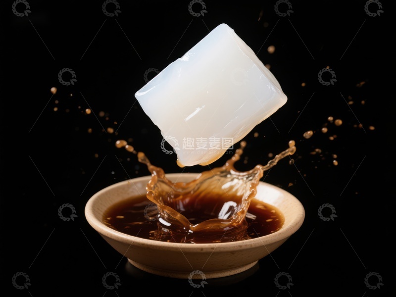 高清大图下载【趣麦麦图】茶杯倾倒，茶水溅入碗中