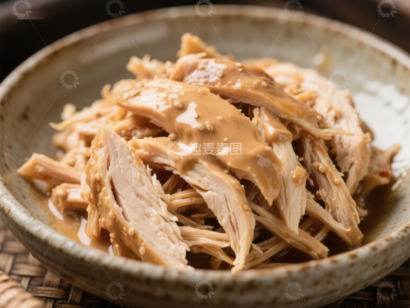 高清大图下载【趣麦麦图】酱汁鸡肉，美味可口