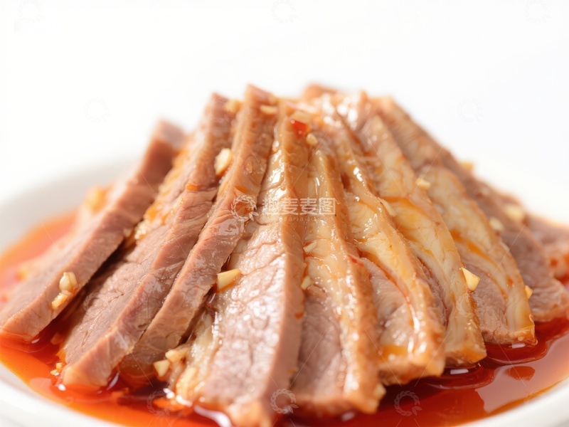 高清大图下载【趣麦麦图】红油浸润的切片肉食