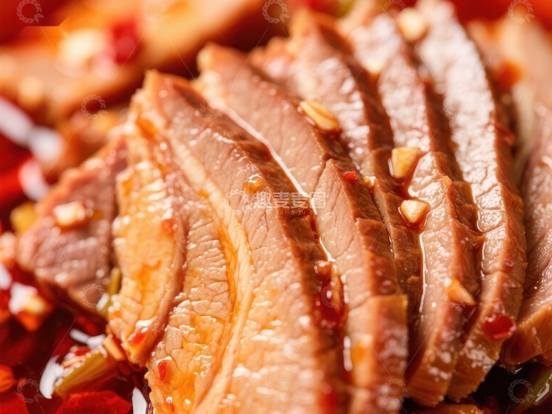 高清大图下载【趣麦麦图】香辣牛肉片特写