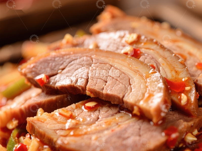 高清大图下载【趣麦麦图】香辣牛肉片特写