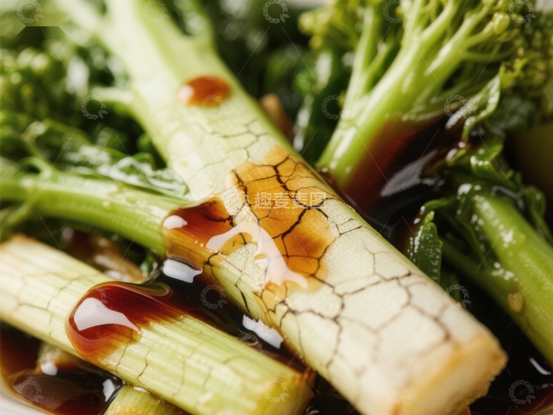 高清大图下载【趣麦麦图】淋酱西兰花，清新美味