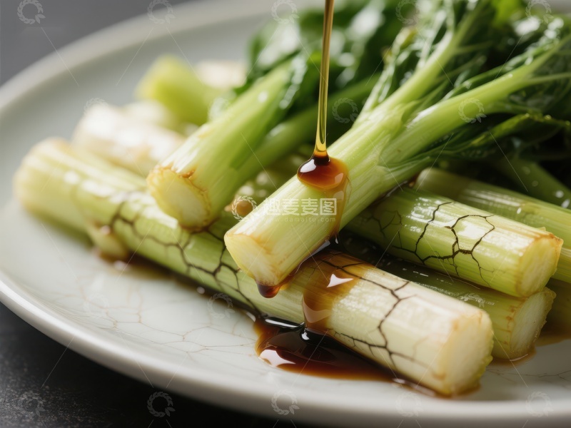 高清大图下载【趣麦麦图】清炒时蔬淋酱油