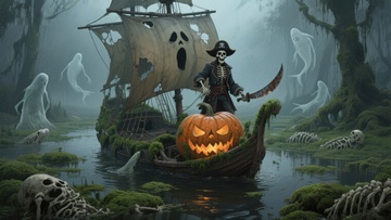 幽灵海盗与南瓜灯的神秘沼泽
