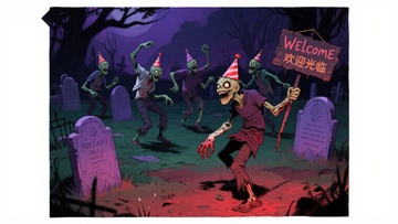 墓地僵尸欢迎派对