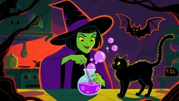 女巫与黑猫在魔法厨房