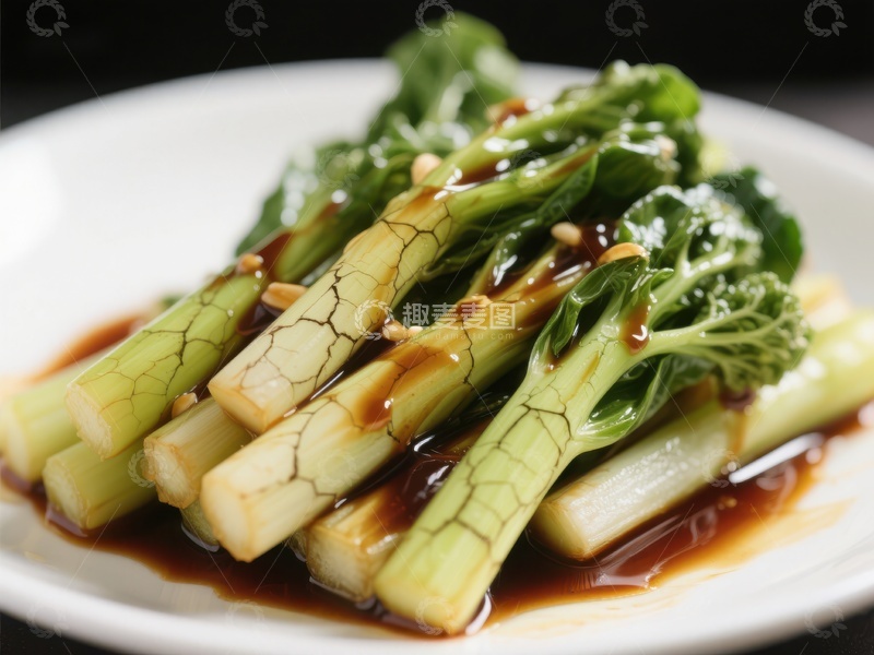 高清大图下载【趣麦麦图】清炒时蔬淋酱油