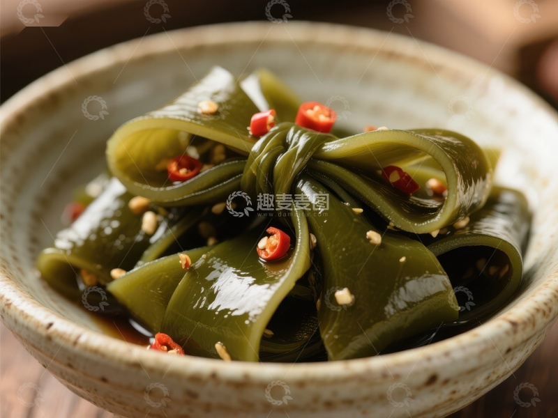 辣味海带料理，诱人美食