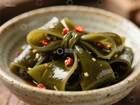 辣味海带料理，诱人美食