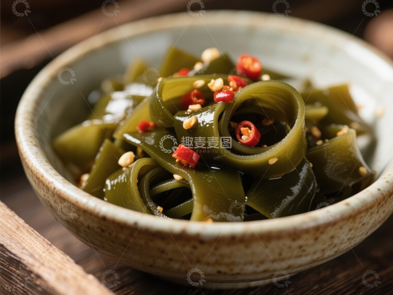 高清大图下载【趣麦麦图】美味海带拌菜
