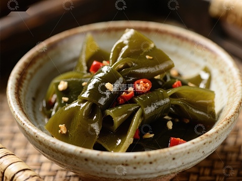 美味海带拌菜，清新爽口