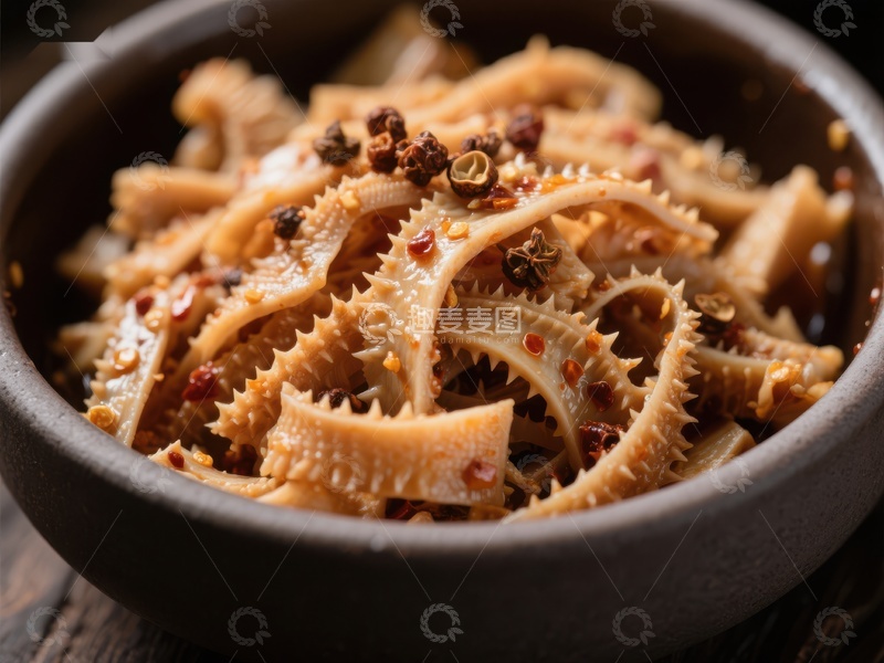 高清大图下载【趣麦麦图】麻辣牛肚拌菜