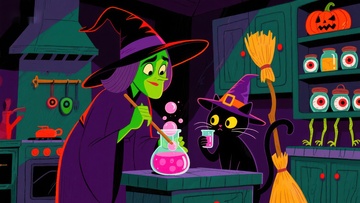 女巫与黑猫在魔法厨房