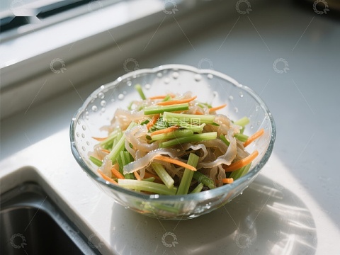 清新蔬菜拌海带丝