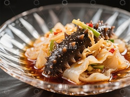 海参拌面，精致美味的中式料理