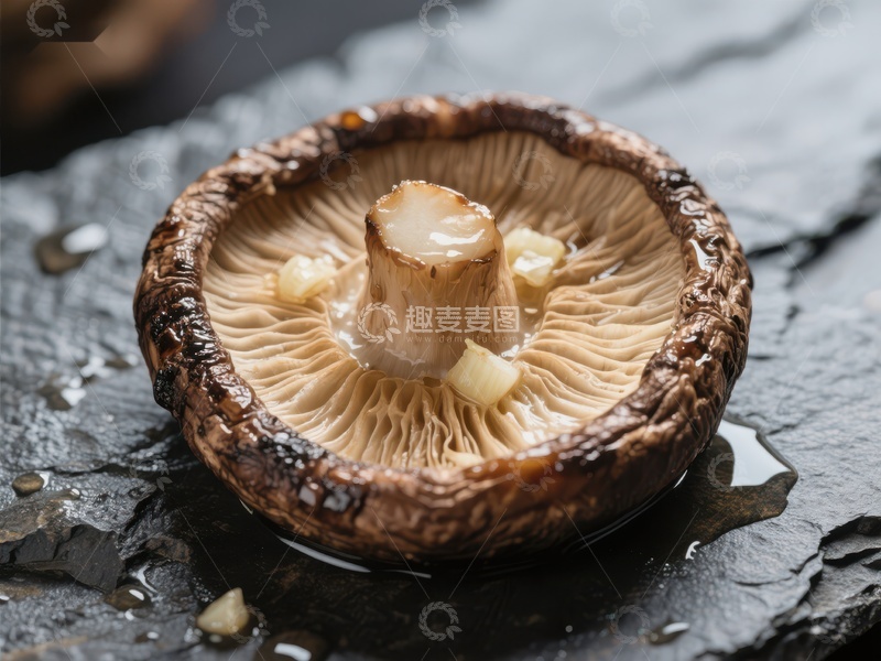 高清大图下载【趣麦麦图】新鲜香菇特写，细节清晰