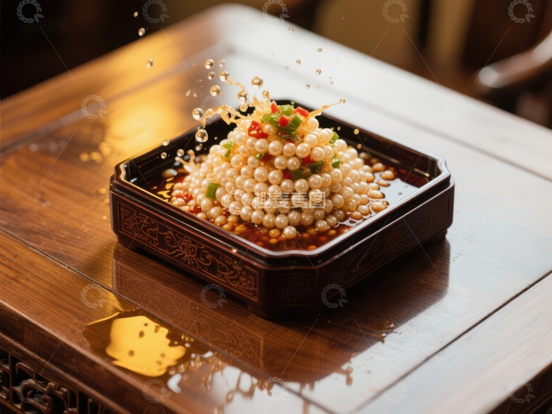 高清大图下载【趣麦麦图】珍珠菜肴创意摆盘