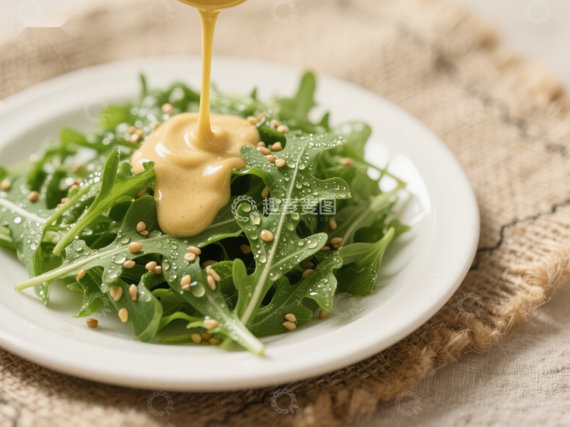 高清大图下载【趣麦麦图】芝麻沙拉配蛋黄酱