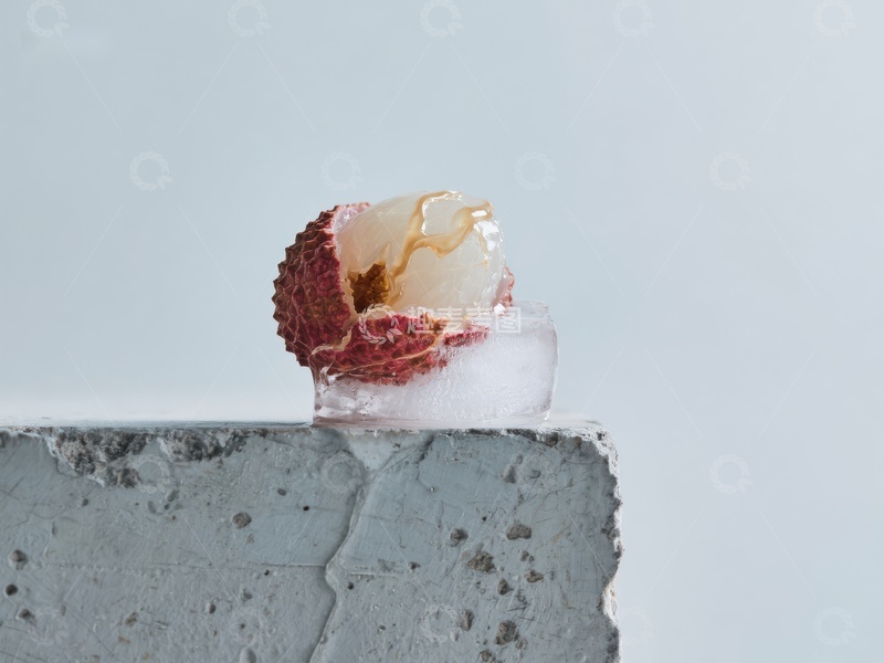 高清大图下载【趣麦麦图】荔枝冰块静物艺术