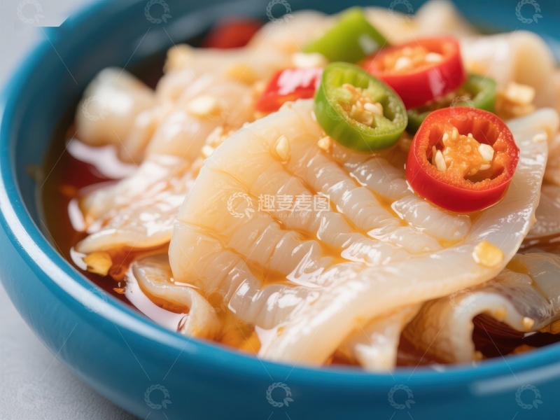 高清大图下载【趣麦麦图】麻辣鱿鱼须，鲜辣美味