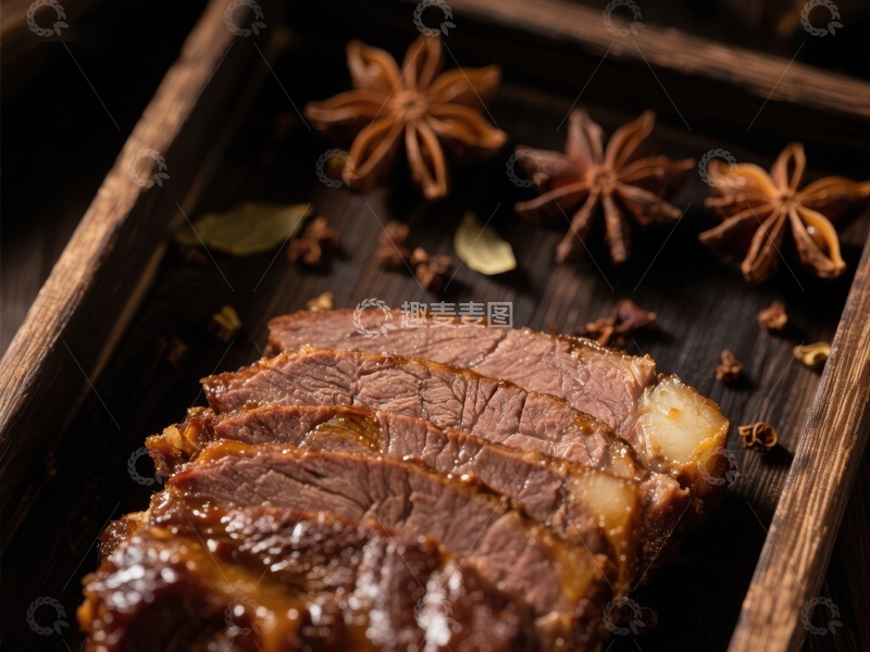 高清大图下载【趣麦麦图】香料点缀的美味烤肉