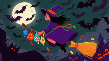 万圣夜巫女飞行