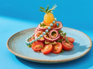 创意水果蔬菜塔