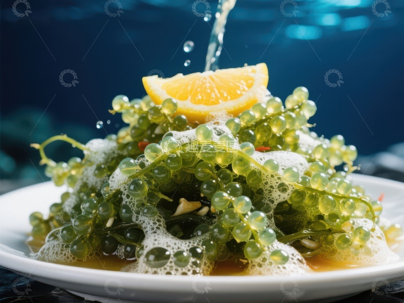 高清大图下载【趣麦麦图】海葡萄配橙片，水花四溅