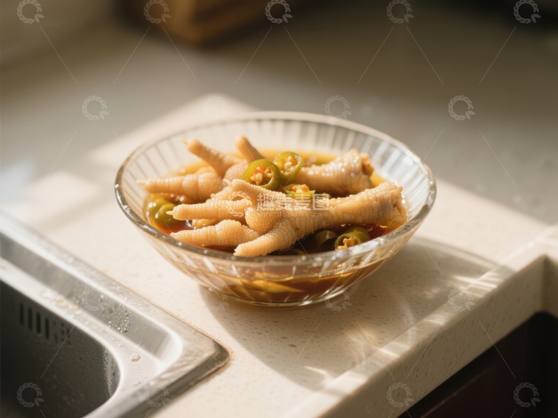 高清大图下载【趣麦麦图】泡椒凤爪，美味小吃