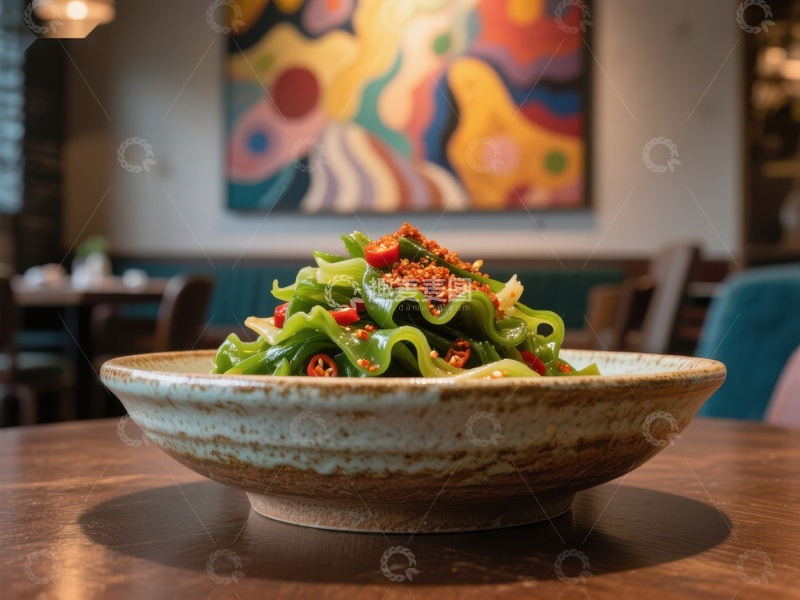 高清大图下载【趣麦麦图】色彩斑斓的辣椒凉菜