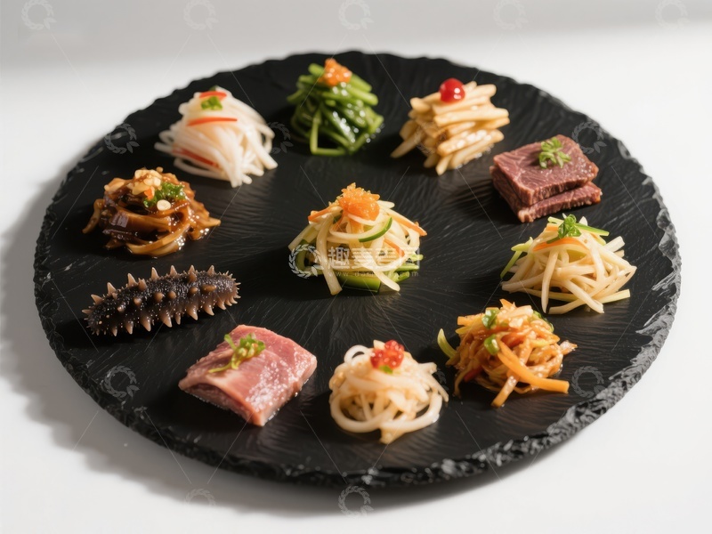 高清大图下载【趣麦麦图】精致美食拼盘，多样食材展示