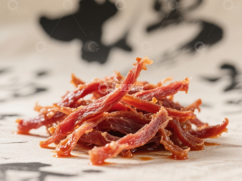 高清大图下载【趣麦麦图】干制鱼片特写