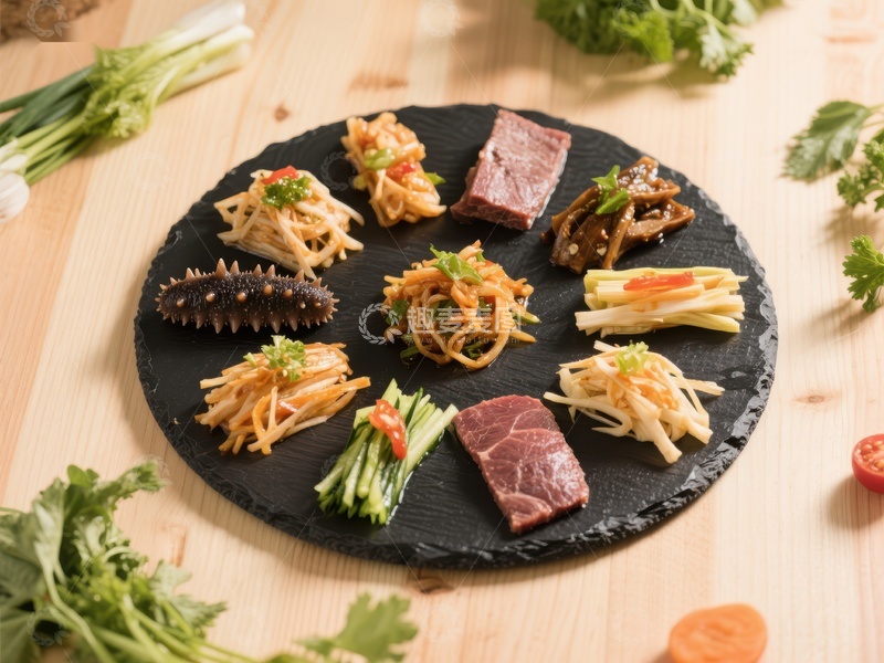 高清大图下载【趣麦麦图】精致食材拼盘，展现美食艺术