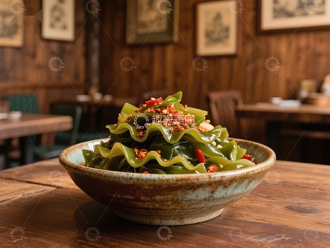 辣味海带凉拌菜