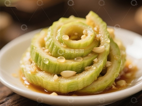 清爽黄瓜卷，点缀芝麻酱汁
