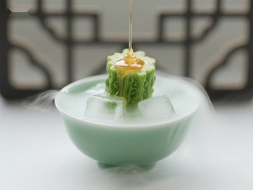 冰镇苦瓜蜂蜜，清新解暑佳品