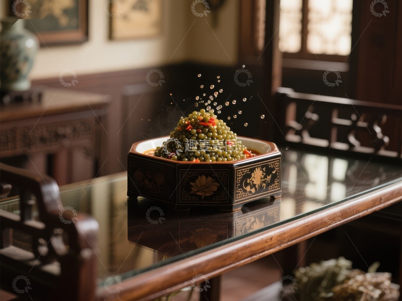 高清大图下载【趣麦麦图】古风茶点：精致果盘散发香气