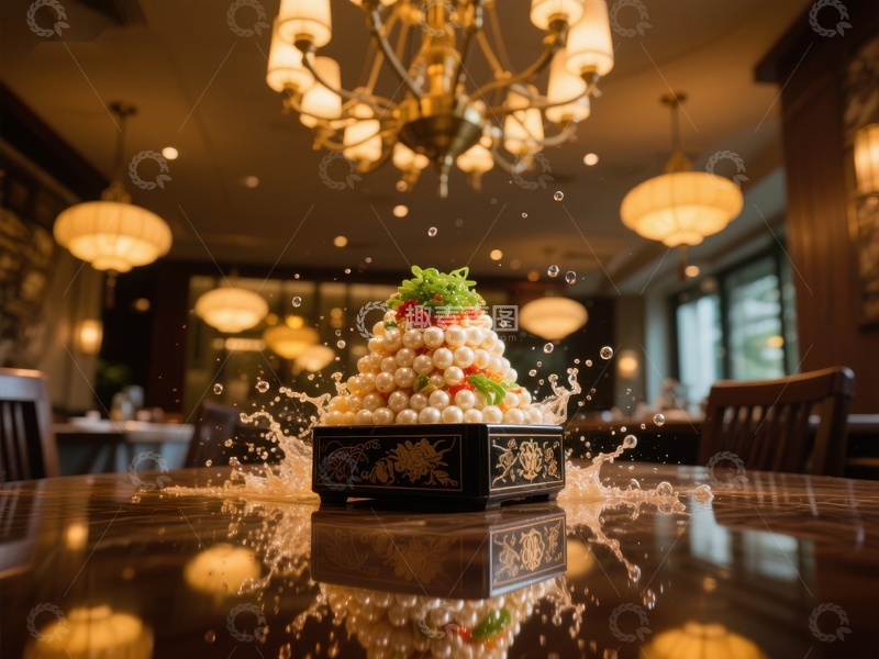 高清大图下载【趣麦麦图】精致料理在餐厅中绽放