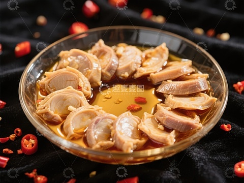 腌制蛤蜊配辣椒油