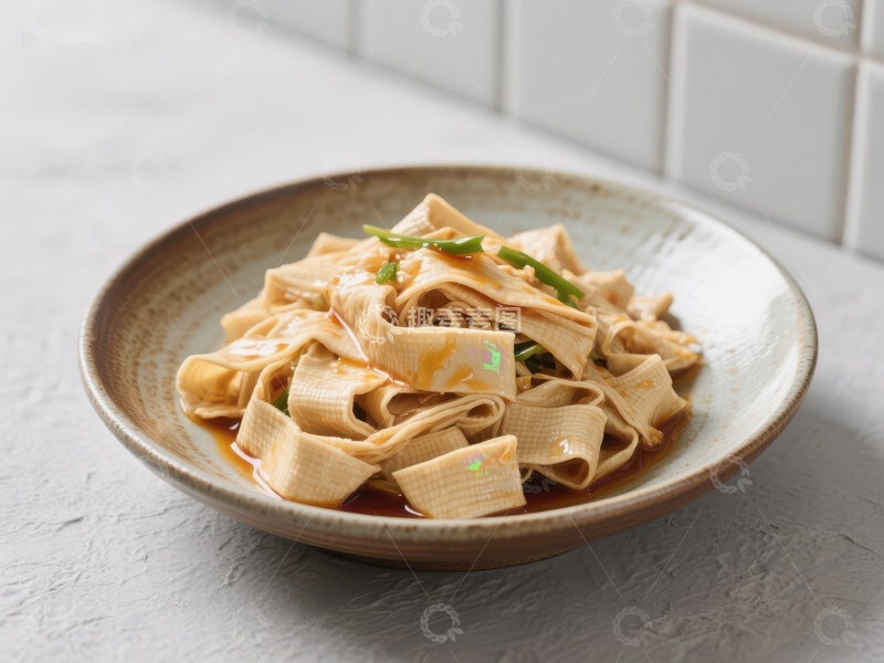 高清大图下载【趣麦麦图】美味豆皮拌菜，清新爽口