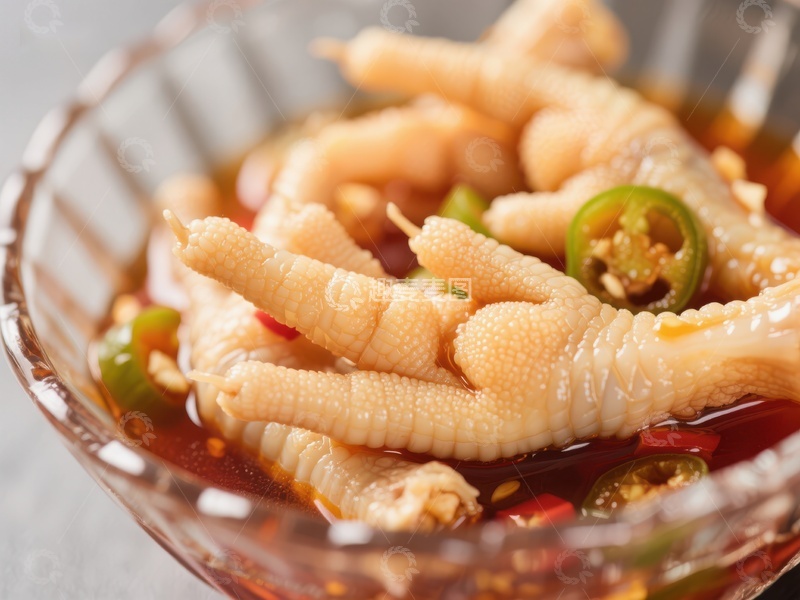 高清大图下载【趣麦麦图】泡椒凤爪，麻辣鲜香的美味佳肴