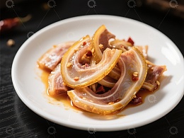 麻辣猪肚配辣椒，美味佳肴