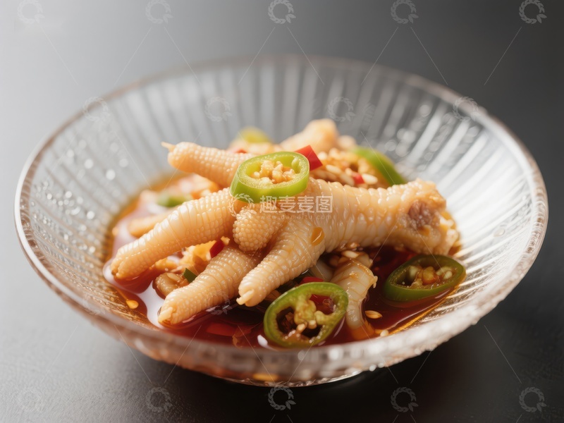 高清大图下载【趣麦麦图】泡椒凤爪，美味冷盘