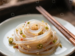 凉粉配辣椒酱，筷子旁的美味佳肴