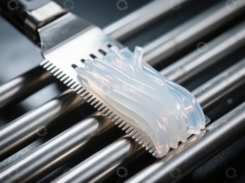高清大图下载【趣麦麦图】金属梳齿与透明塑料结合的工业部件